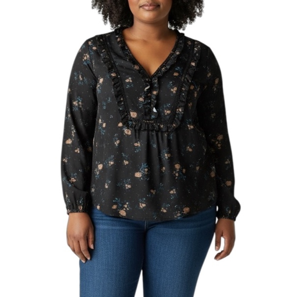 Bloomchic Floral Boho Long Sleeve Top